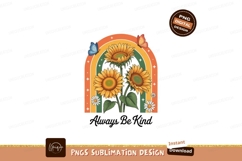 Sunflowers Butterflies Rainbow Arch floral Product Image 1