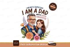Father Daughter Love Floral Portrait family Product Image 1