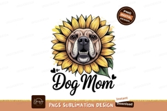 Dog Face Sunflower Design floral animal Product Image 1