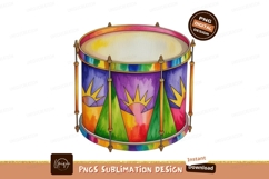 Colorful Drum With Sunbursts percussion musical Product Image 1