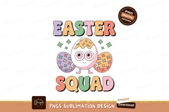 Easter egg characters with squad text holiday Product Image 1
