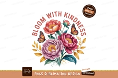 Peonies Butterflies Kindness Floral Design bloom Product Image 1