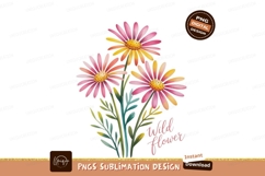 Pink yellow orange flowers green Product Image 1