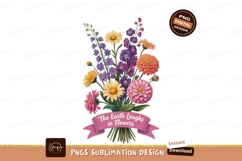 Vibrant floral bouquet with pink ribbon flowers nature Product Image 1