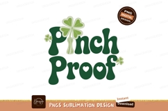 Pinch Proof Clover Design green shamrock Product Image 1