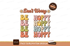Retro Be Hoppy Daisy Phrase image Product Image 1