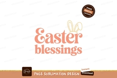 Easter blessings text with bunny ears image Product Image 1