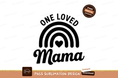 Rainbow mama heart design love family Product Image 1