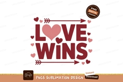 Love Wins Hearts Arrows pink Product Image 1