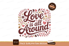 Love is all around floral design hearts flowers Product Image 1