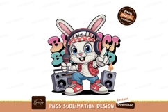Bunny Rapper With Microphone And Speakers headphones Product Image 1