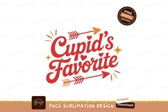 Cupids Favorite Red Script valentines love Product Image 1