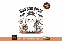 Cute ghost nurse with syringe and candy bucket image Product Image 1