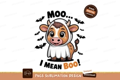 Cute cow ghost costume boo halloween Product Image 1