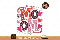 Mom hearts stars graphic pink Product Image 1