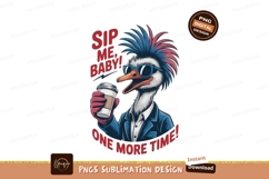 Bird holding coffee cup with sunglasses suit Product Image 1