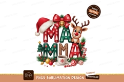 Mama Christmas Holiday Celebration reindeer santa Product Image 1