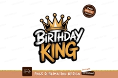 Birthday King Crown Celebration text Product Image 1