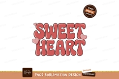 Sweet Heart Retro Typography love romance Product Image 1