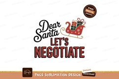 Dear Santa Lets Negotiate Sleigh Gifts Christmas CandyCane Product Image 1
