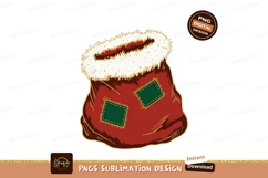 Red Christmas Bag With White Fur Trim image Product Image 1