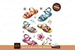 Floral Decorated Sandals footwear summer Product Image 1