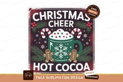 Festive hot cocoa with gingerbread and candy canes Product Image 1