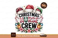 Festive nurse crew holiday hats Christmas santa Product Image 1