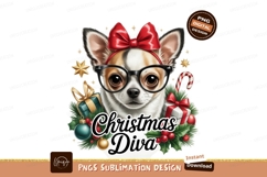 Festive Chihuahua Christmas Diva image Product Image 1
