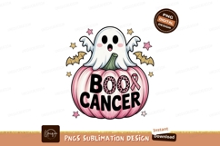 Ghost Boo Cancer Pumpkin Bats Stars image Product Image 1