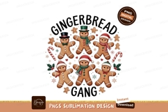 Festive gingerbread characters with holiday accessories Product Image 1