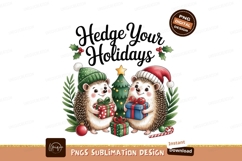 Hedgehogs Christmas Gifts tree holly Product Image 1