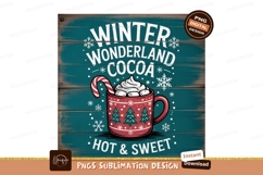 Winter wonderland cocoa hot sweet image Product Image 1