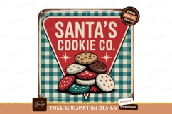 Santas Cookie Company Vintage Sign cookies christmas Product Image 1
