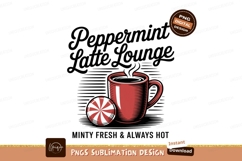 Red mug and striped candy beverage Product Image 1