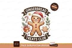 Cheerful gingerbread man with festive decorations christmas Product Image 1