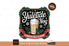 Festive Yuletide Nog Drink christmas holly Product Image 1