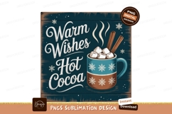 Warm Wishes Hot Cocoa Mug marshmallows cinnamon Product Image 1