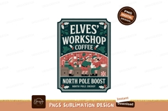 Elves workshop coffee north pole boost image Product Image 1