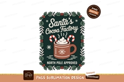 Santa&#039;s Cocoa Factory Festive Mug christmas candy Product Image 1