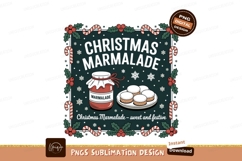 Christmas marmalade jar and cookies holly Product Image 1