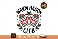 Festive mittens and holly design christmas winter Product Image 1