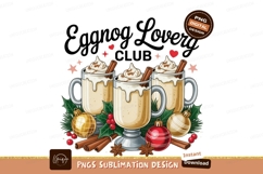 Festive Eggnog Drinks With Christmas Decorations holiday Product Image 1