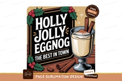 Holly Jolly Eggnog Drink holiday christmas Product Image 1