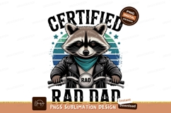 Raccoon biker cool retro motorcycle leather Product Image 1