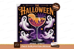 Halloween ghosts drink orange purple image Product Image 1