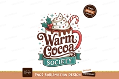 Warm Cocoa Society Festive Beverage Design whipped Product Image 1