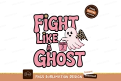 Fight like a ghost breast cancer awareness pink Product Image 1