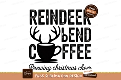 Reindeer Coffee Brewing Christmas Cheer image Product Image 1