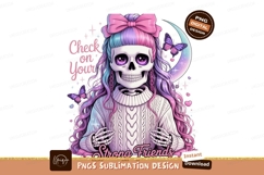 Pastel Skeleton Butterfly Moon spooky Product Image 1
